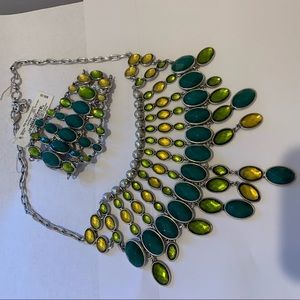 Lucky NWT necklace NWOT bracelet green yellow